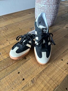 Adidas Black and Cream Samba OG
